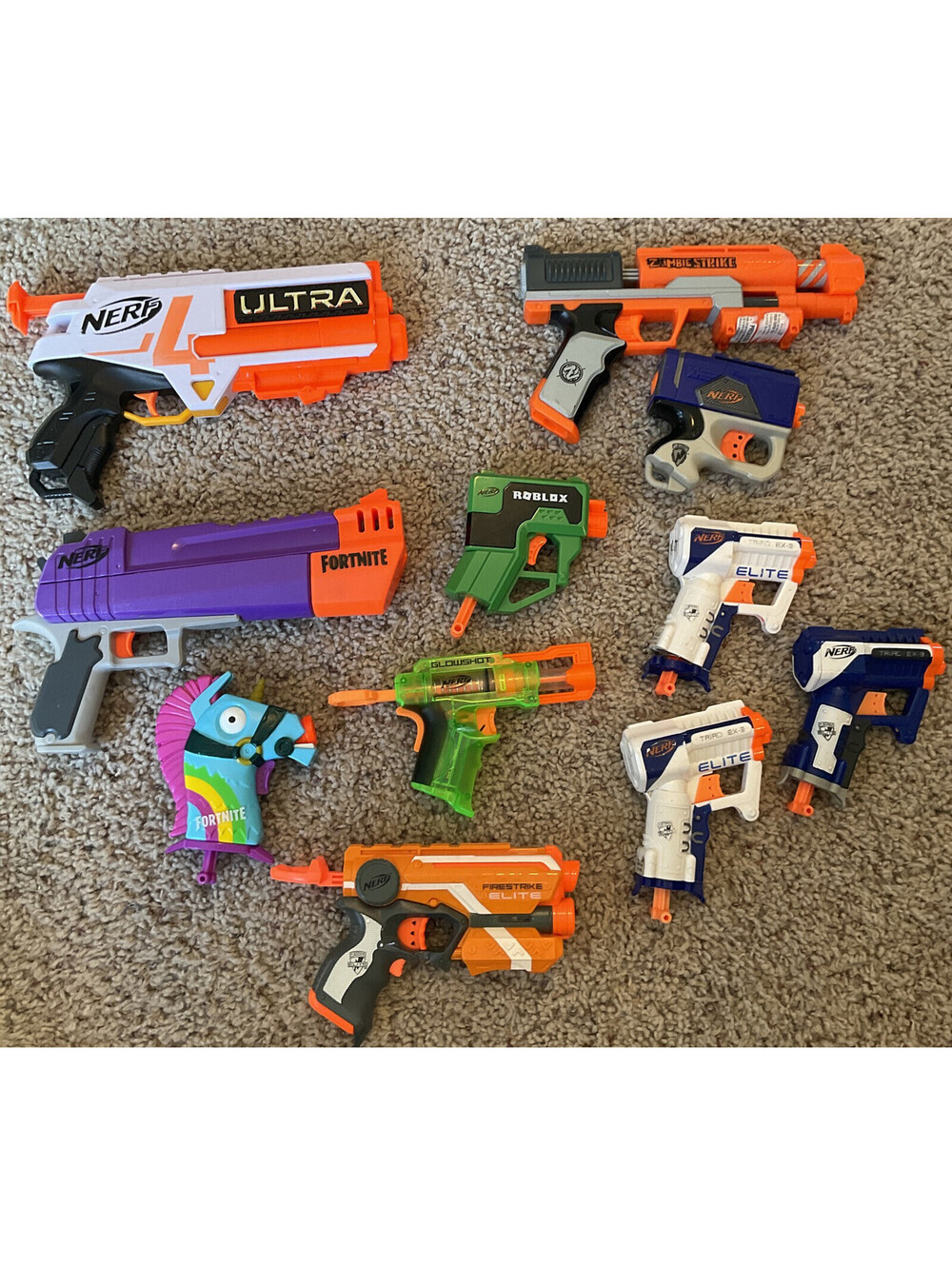 Awesome Lot Of 11 Nerf Dart Guns Lot #1